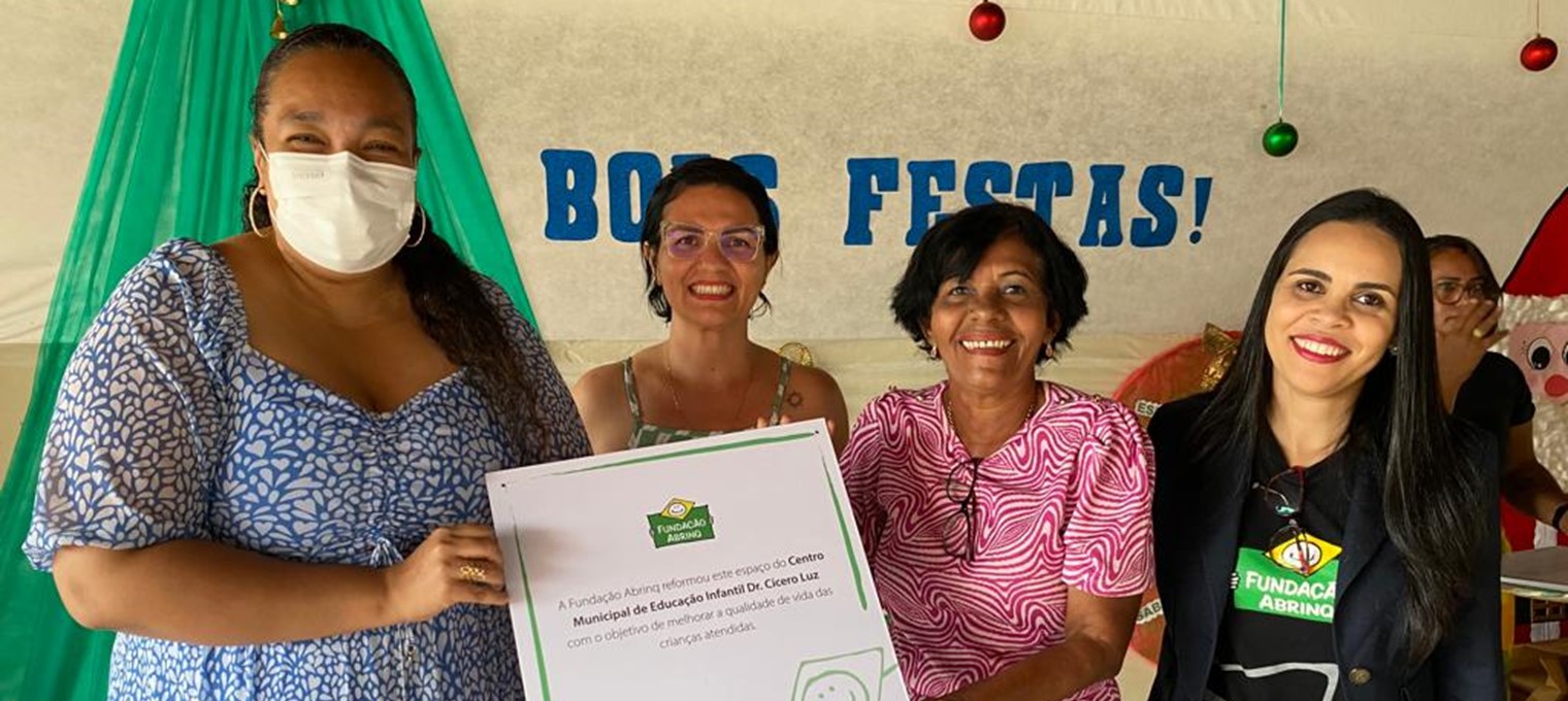 Fundação Abrinq beneficia milhares de crianças com doação de parquinhos para creches no Nordeste