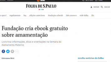 Fundação cria ebook gratuito sobre amamentação