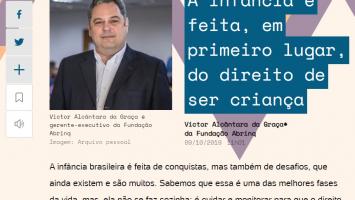 A infância é feita, em primeiro lugar, do direito de ser criança