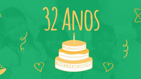 Aniversário Fundação Abrinq: 32 motivos para você se tornar um doador hoje